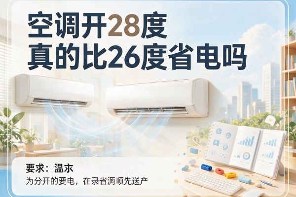 空调开28度真的比26度省电吗