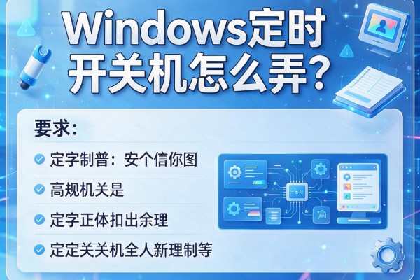 Windows定时开关机怎么弄？