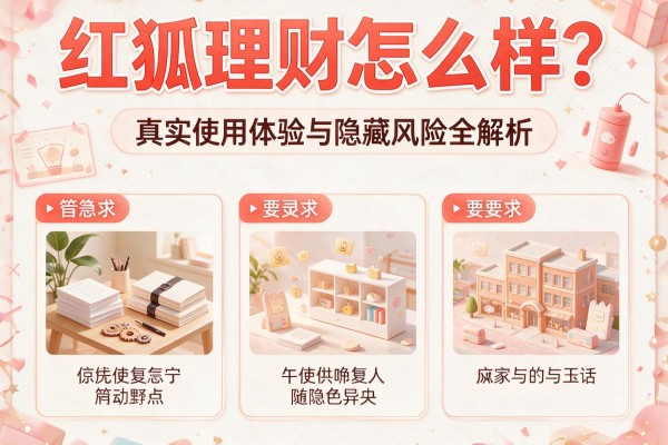 红狐理财怎么样？真实使用体验与隐藏风险全解析