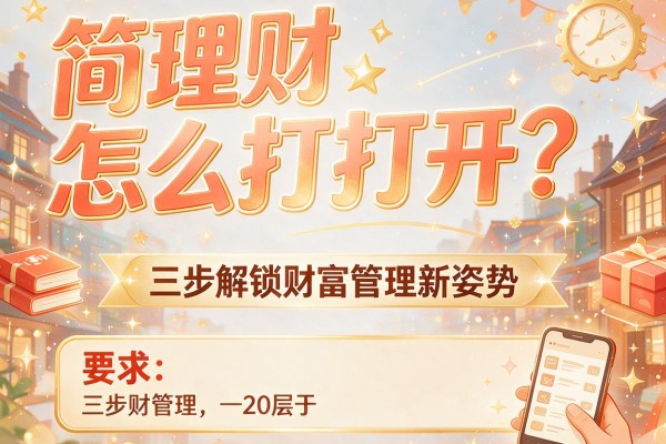 简理财怎么打开？三步解锁财富管理新姿势