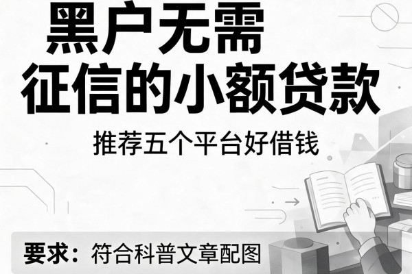黑白户无需征信的小额贷款，推荐五个平台好借钱