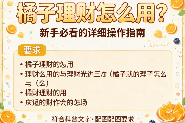橘子理财怎么用？新手必看的详细操作指南
