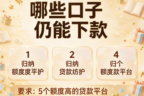 哪些口子仍能下款，归纳5个额度高的贷款平台