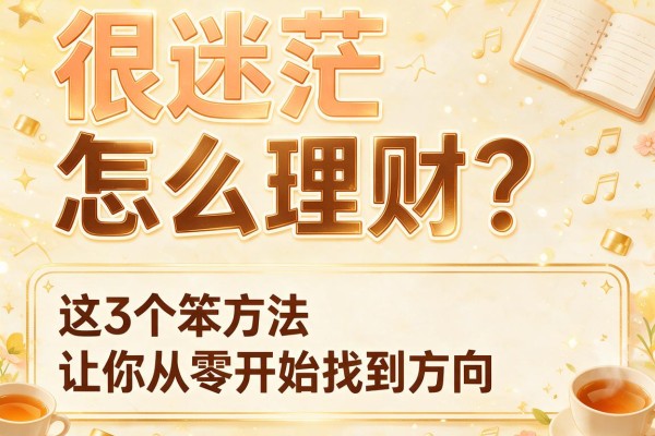 很迷茫怎么理财？这3个笨方法让你从零开始找到方向