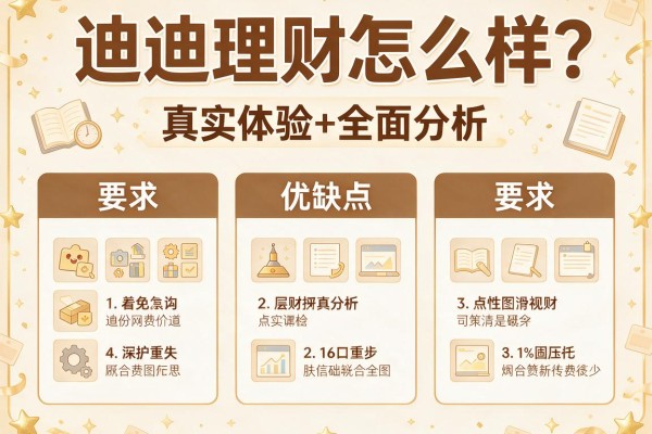 迪迪理财怎么样？真实体验+优缺点全面分析