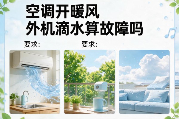 空调开暖风外机滴水算故障吗