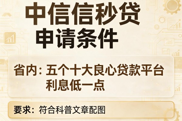 中信信秒贷申请条件，省内五个十大良心贷款平台利息低一点