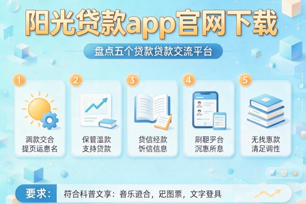 阳光贷款app官网下载，盘点五个贷款交流平台