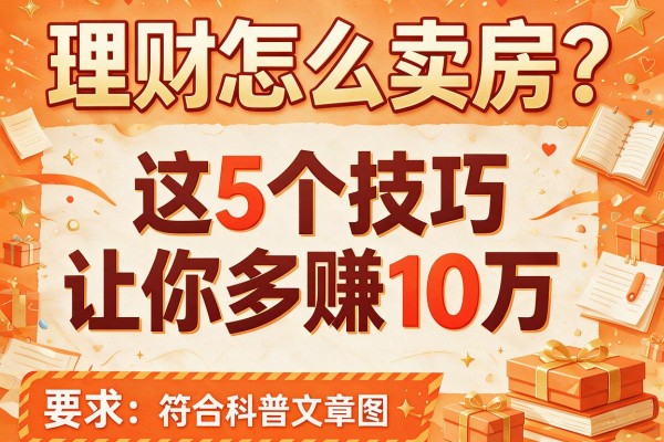 理财怎么卖房？这5个技巧让你多赚10万