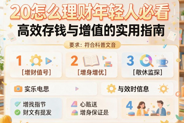 20怎么理财年轻人必看：高效存钱与增值的实用指南