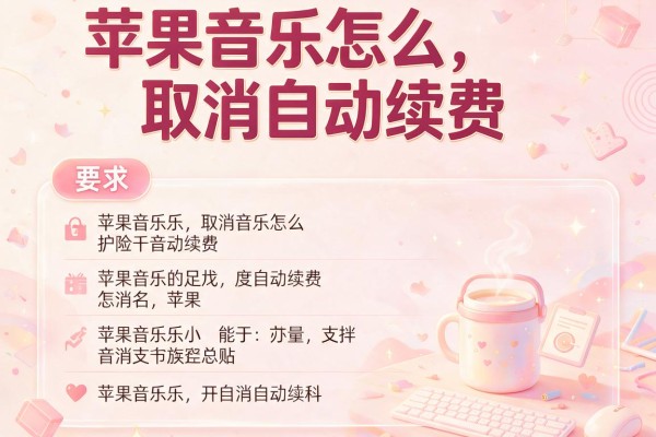 苹果音乐怎么取消自动续费