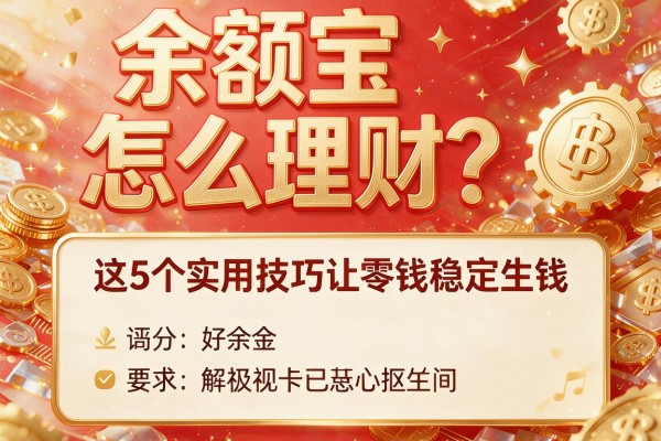 余额宝怎么理财？这5个实用技巧让零钱稳定生钱