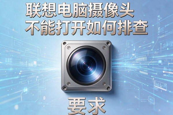 联想电脑摄像头不能打开如何排查