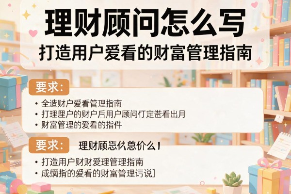 理财顾问怎么写：打造用户爱看的财富管理指南