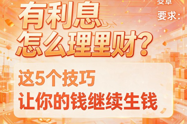 有利息怎么理财？这5个技巧让你的钱继续生钱