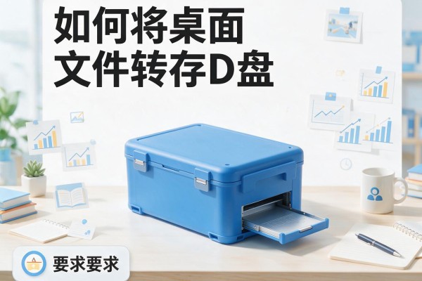 如何将桌面文件转存D盘？