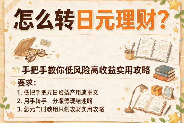 怎么转日元理财？手把手教你低风险高收益实用攻略
