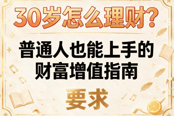 30岁怎么理财？普通人也能上手的财富增值指南