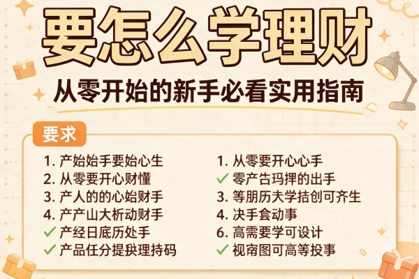 要怎么学理财：从零开始的新手必看实用指南