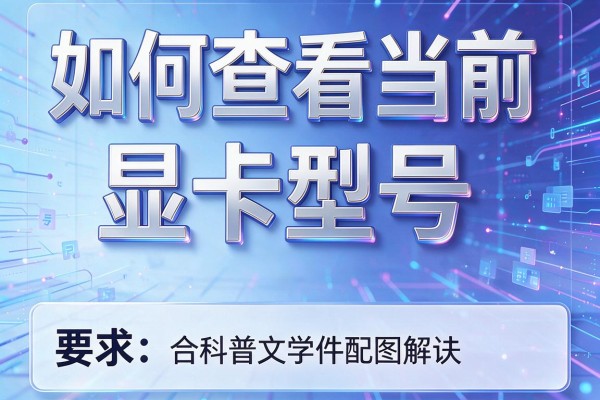 如何查看当前显卡型号