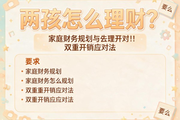 两孩怎么理财？家庭财务规划与双重开销应对法
