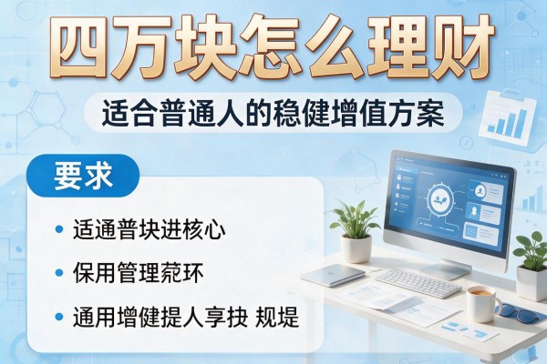 四万块怎么理财：适合普通人的稳健增值方案