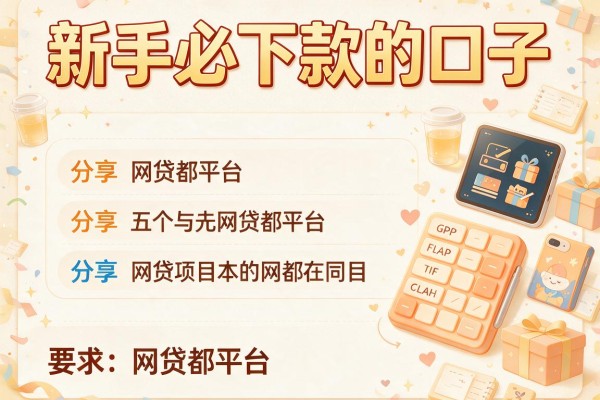 新手必下款的口子，分享五个网贷都平台