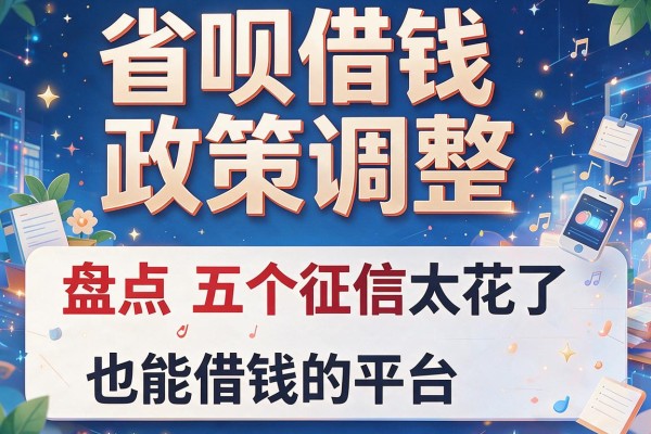省呗借钱政策调整，盘点五个征信太花了也能借钱的平台