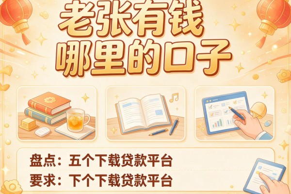 老张有钱哪里的口子，盘点五个下载贷款平台