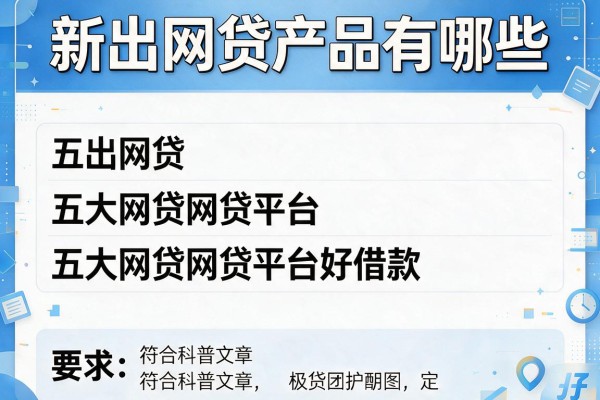新出网贷产品有哪些，五大网贷网贷平台好借款