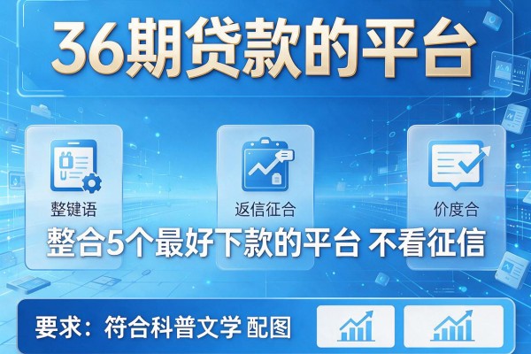 36期贷款的平台，整合5个网贷最好下款的平台不看征信