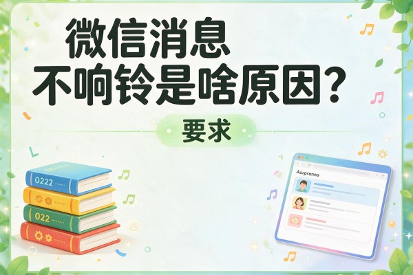 微信消息不响铃是啥原因？