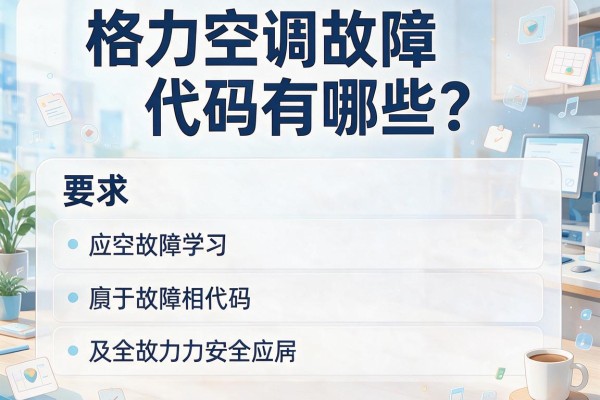 格力空调故障代码有哪些？