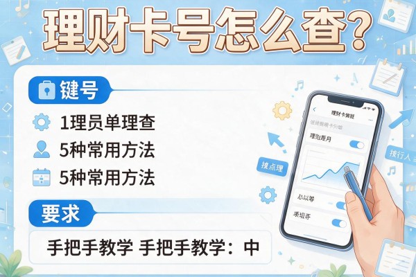 理财卡号怎么查？5种常用方法手把手教学