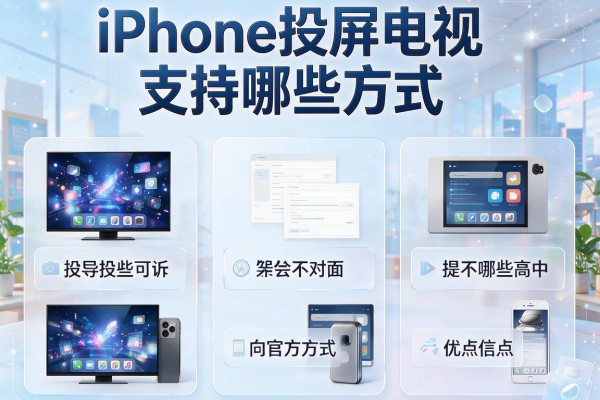 iPhone投屏电视支持哪些方式？