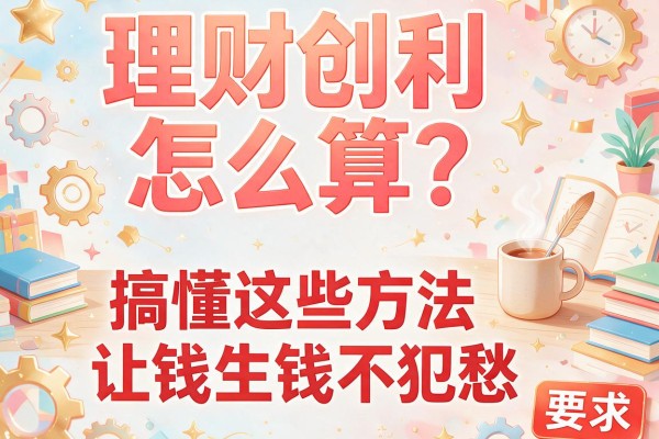理财创利怎么算？搞懂这些方法让钱生钱不犯愁