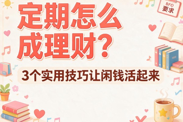 定期怎么成理财？3个实用技巧让闲钱活起来