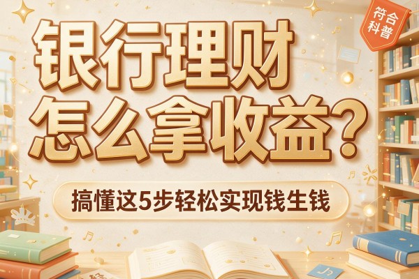 银行理财怎么拿收益？搞懂这5步轻松实现钱生钱