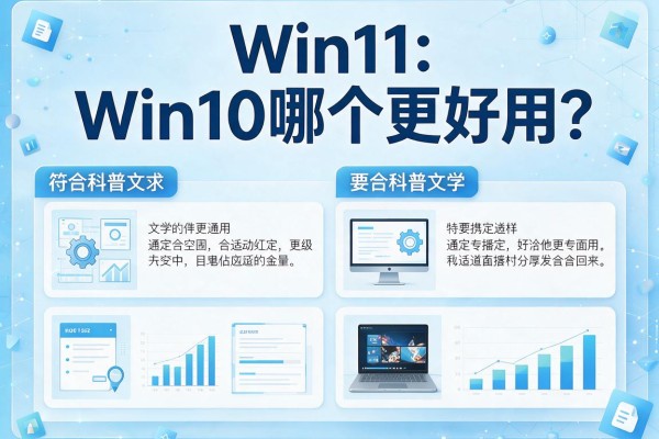 Win11和Win10哪个更好用？