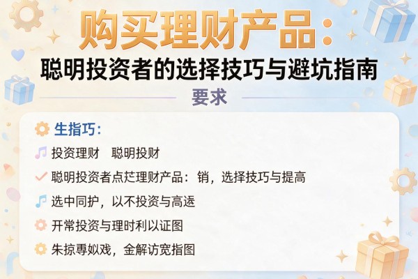 购买理财产品：聪明投资者的选择技巧与避坑指南