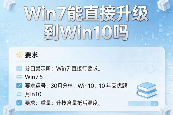 Win7能直接升级到Win10吗？