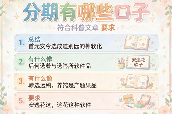分期有哪些口子，总结五个有什么像安逸花这种软件