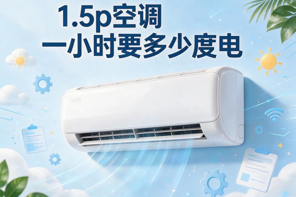 1.5p空调一小时要多少度电
