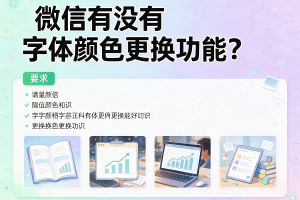 微信有没有字体颜色更换功能？