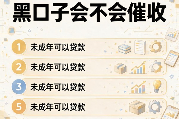 黑口子会不会催收，介绍五个未成年可以贷款的平台