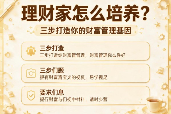 理财家怎么培养？三步打造你的财富管理基因