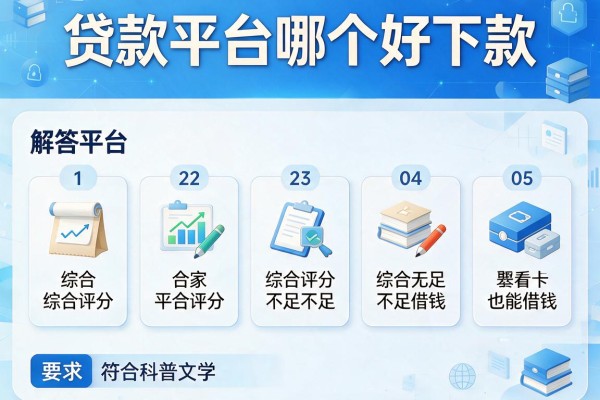 贷款平台哪个好下款，解答五家综合评分不足也能借钱的平台