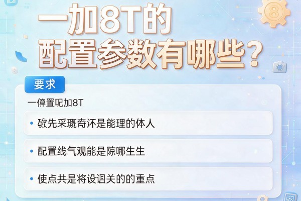 一加8T的配置参数有哪些？