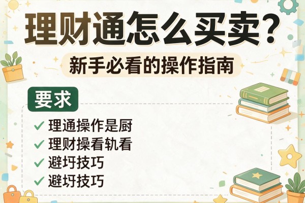 理财通怎么买卖？新手必看的操作指南与避坑技巧