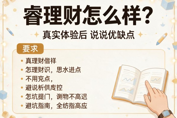 睿理财怎么样？真实体验后说说优缺点和避坑指南